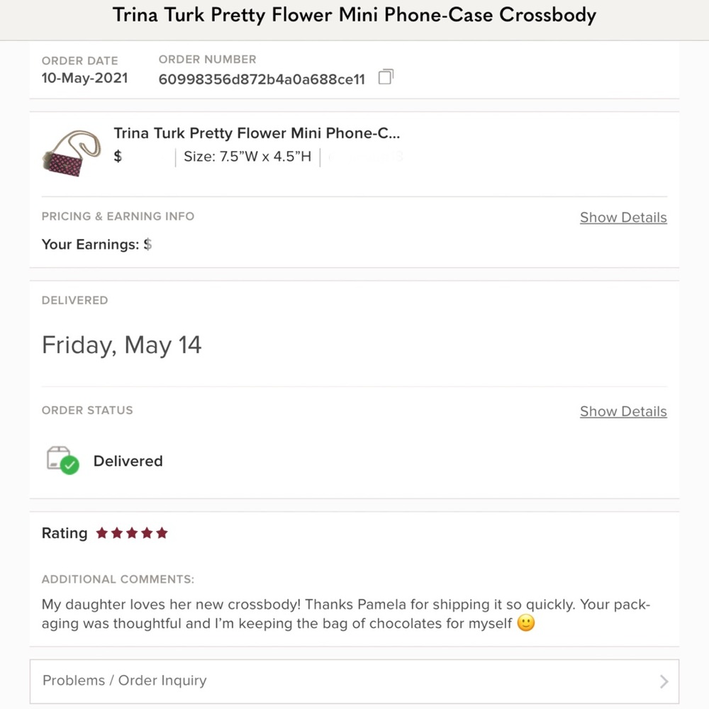 Trina Turk Pretty Flower Mini Phone-Case Crossbody - Picture 14 of 14